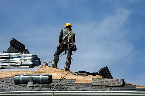 Professional Roofing technician working in Upland, IN